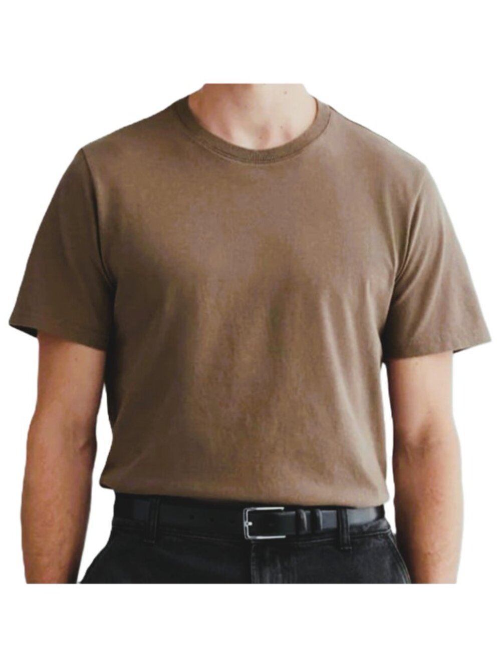 Everlane Men's Classic Tee Deep Taupe Organic Cotton Large - Picture 2 of 5